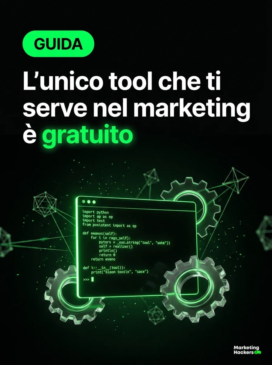L'unico tool che ti serve nelle tue attività di marketing è gratuito.